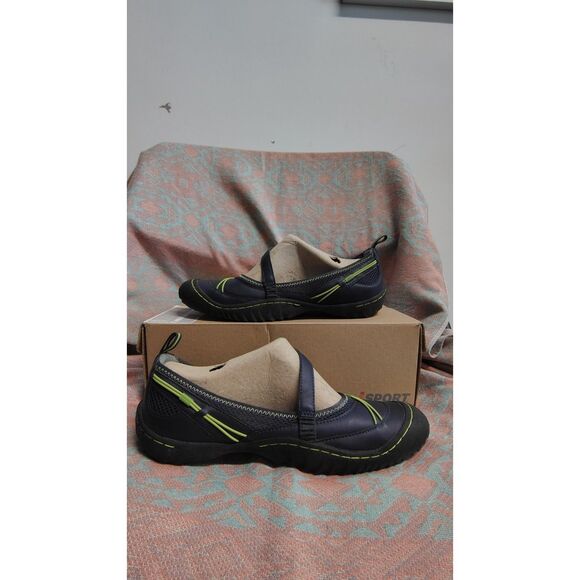 Jambu Jsport Women's Navy/Green Memory Foam Comfort Shoes Size 9 - Picture 1 of 7